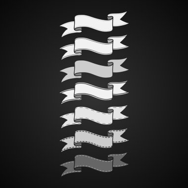 Vintage şerit Banner koymak