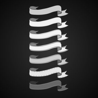 Vintage şerit Banner koymak