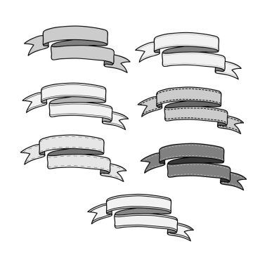 Vintage şerit Banner koymak