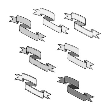 Vintage şerit Banner koymak