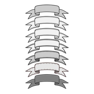 Vintage şerit Banner koymak