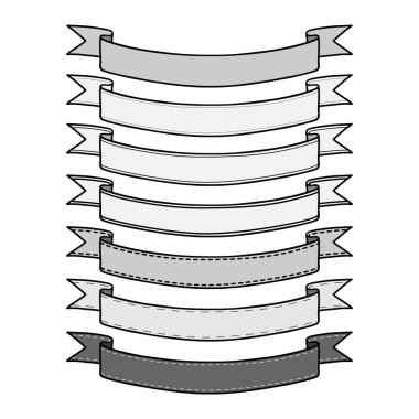 Vintage şerit Banner koymak