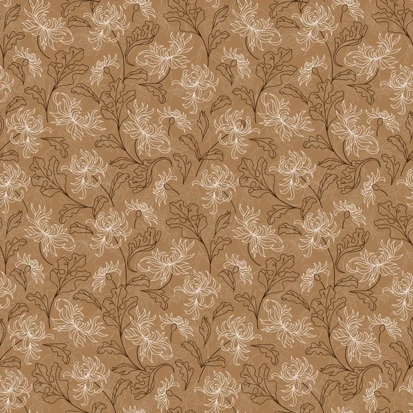 Nahtlose Vintage floralen japanischen Hintergrund — Stockvektor