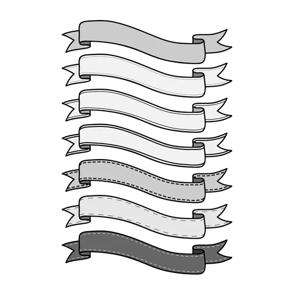 复古丝带横幅集 — 图库矢量图片
