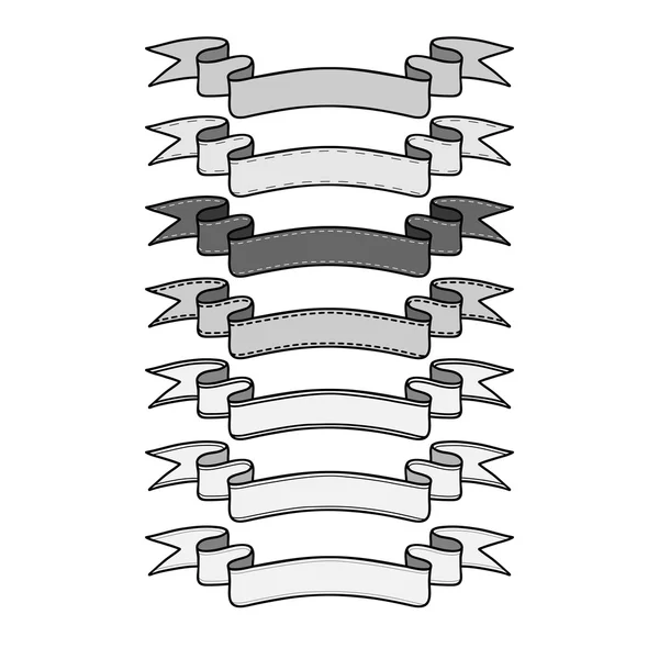 Vintage szalag bannerek készlet — Stock Vector
