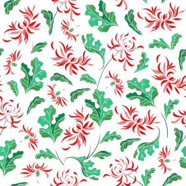 Sorunsuz vintage çiçek Japon arka plan