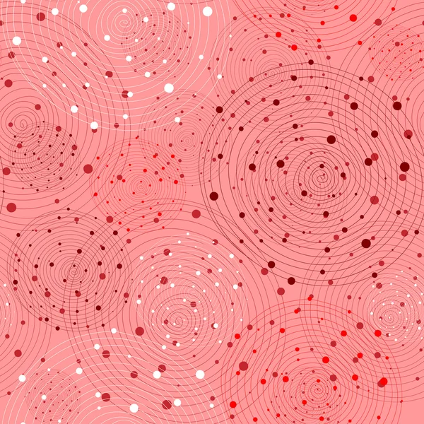 Círculos abstrato sem costura padrão fundo com mão desenhado ele —  Vetores de Stock