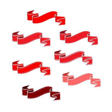 Vintage şerit Banner koymak