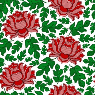 Henna Mehendy Tattoo Doodles Seamless