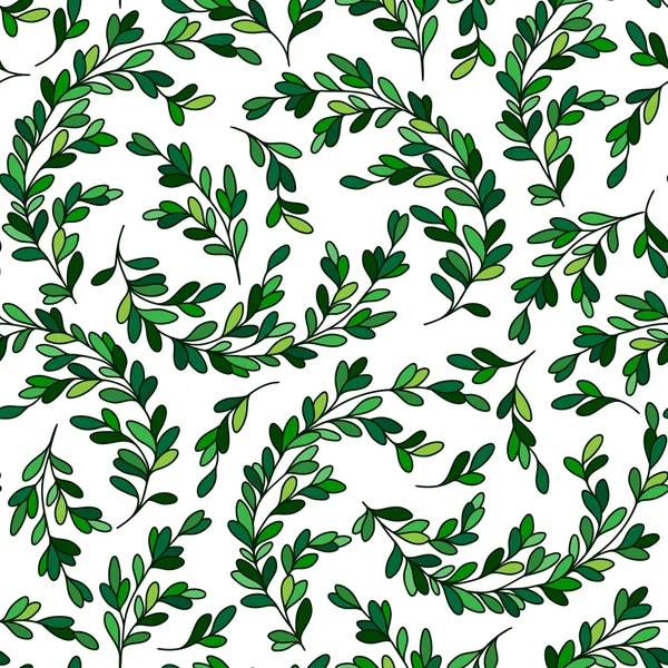 Leaf pattern. Seamless pattern — Stock Vector