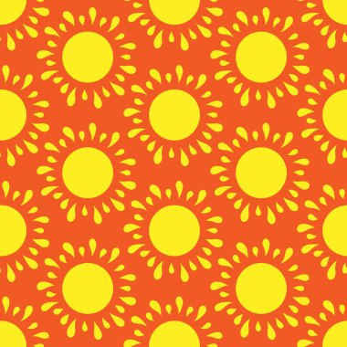 Retro seamless modeli Güneş ile. Retro sorunsuz desenleri kümesi.