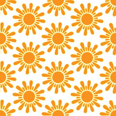 Retro seamless modeli Güneş ile. Retro sorunsuz desenleri kümesi.