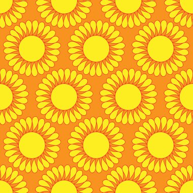 Retro seamless modeli Güneş ile. Retro sorunsuz desenleri kümesi.