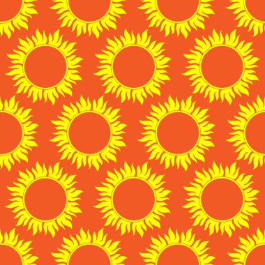 Retro seamless modeli Güneş ile. Retro sorunsuz desenleri kümesi.