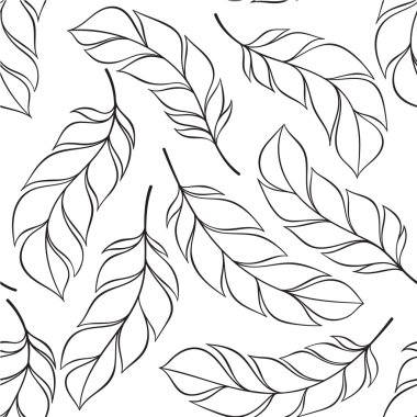 Dikişsiz desen eşarplı vektör el çekilmiş