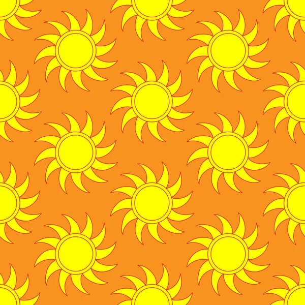 Retro  seamless pattern with suns. Retro seamless patterns set. — Stock Vector