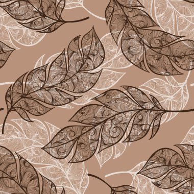 Dikişsiz desen eşarplı vektör el çekilmiş