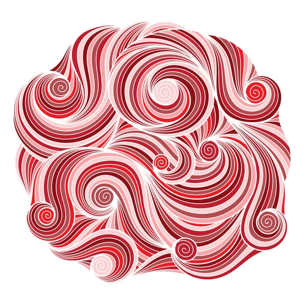 Asiático étnico floral retro doodle fondo patrón círculo en ve — Vector de stock