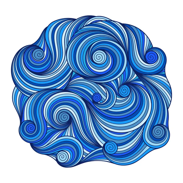 Asya etnik çiçek retro doodle arka plan deseni daire ve içinde