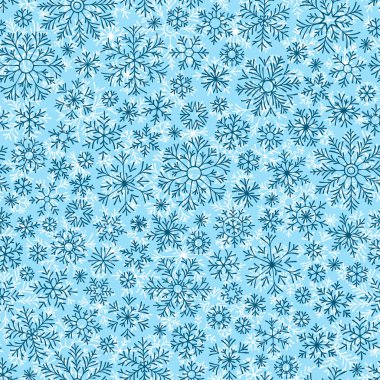 Noel sorunsuz doodle desen kar taneleri ile