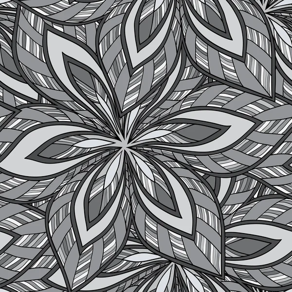 Pattern for coloring book. Ethnic, floral, retro, doodle, vector, tribal design element. — 图库矢量图片