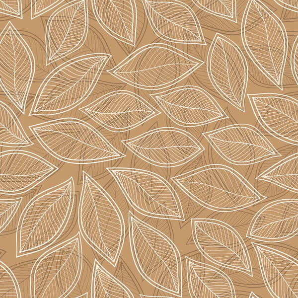 Patrón de hoja de otoño sin costura. fondo. Ilustración vectorial — Vector de stock