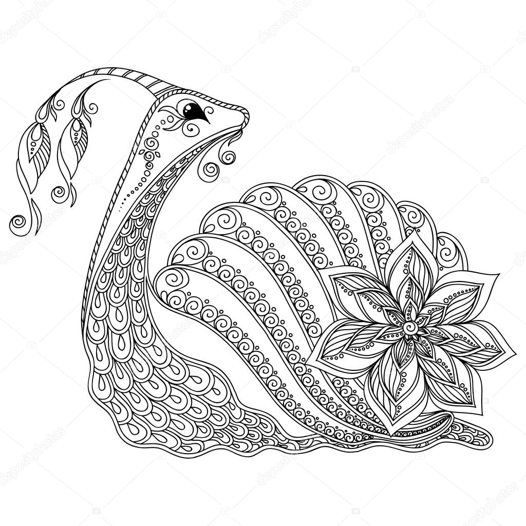 塗り絵のパターン カタツムリのイラスト ストックベクター C Karpenyuk