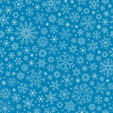 Noel sorunsuz doodle desen kar taneleri ile