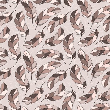 Dikişsiz desen eşarplı vektör el çekilmiş