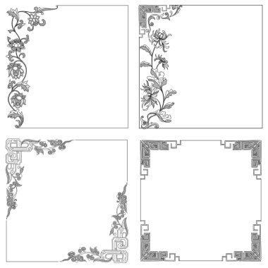 vektör vintage kenarlık çerçevesi