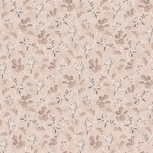 Wallpaper seamless vintage flower pattern — Stock Vector