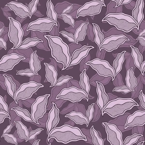 Décorative ornementale sans couture motif printemps texture avec congé — Image vectorielle