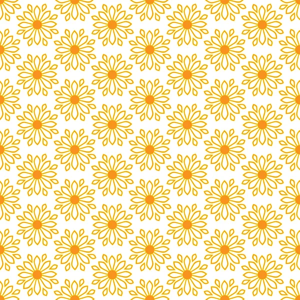 Cute seamless vector pattern of sun — Stock Vector