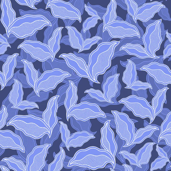 Décorative ornementale sans couture motif printemps texture avec congé — Image vectorielle