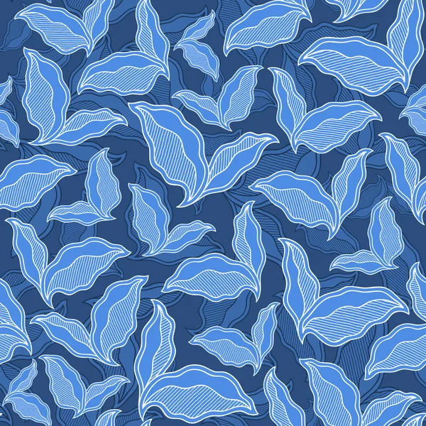 Décorative ornementale sans couture motif printemps texture avec congé — Image vectorielle