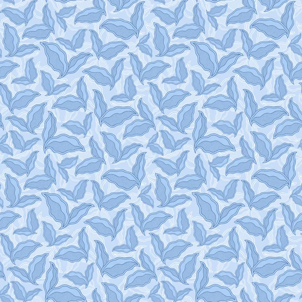 Decorative ornamental seamless spring pattern texture with leave — Wektor stockowy