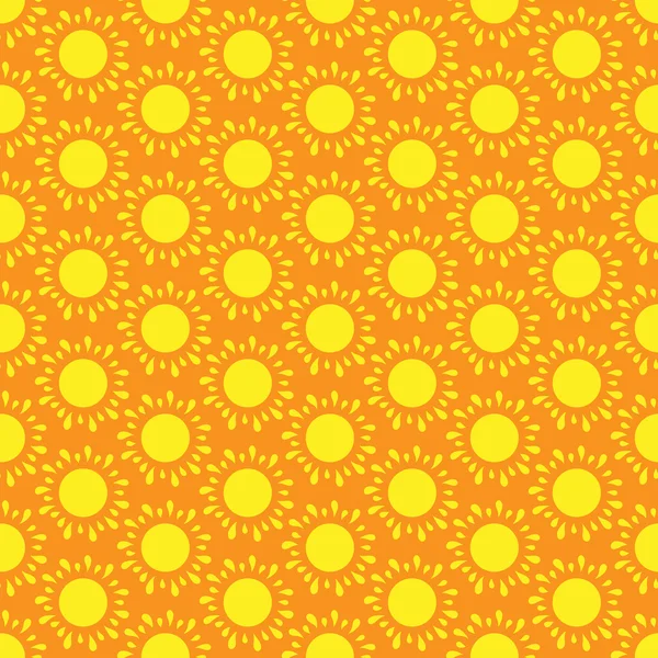 Mignon motif vectoriel sans couture du soleil — Image vectorielle