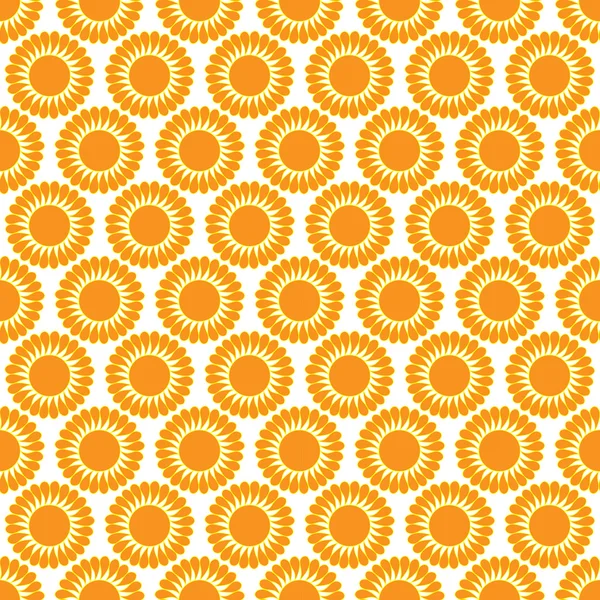 Mignon motif vectoriel sans couture du soleil — Image vectorielle