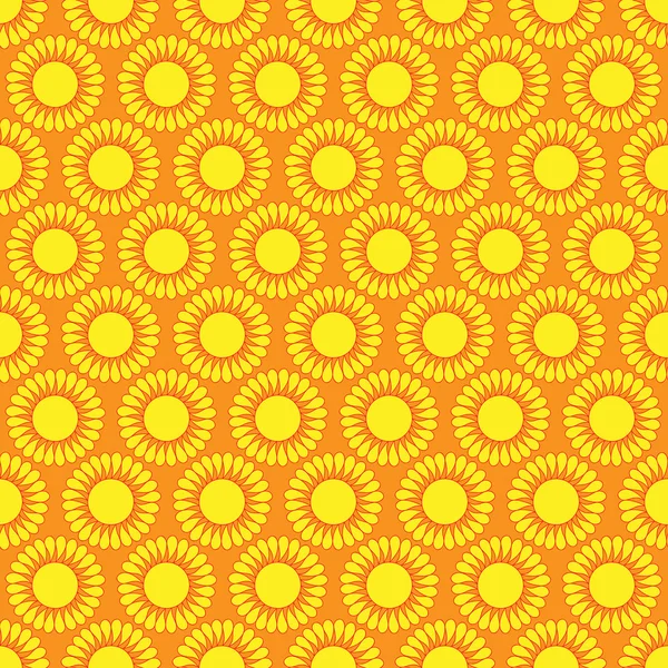 Mignon motif vectoriel sans couture du soleil — Image vectorielle