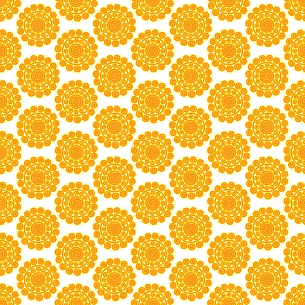 Mignon motif vectoriel sans couture du soleil — Image vectorielle