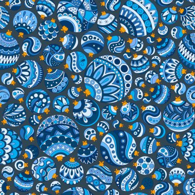 Noel topları ile sorunsuz Noel arka plan.