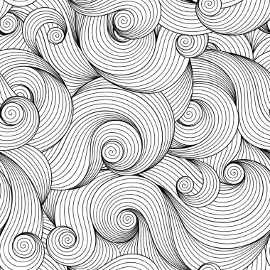 Seamless Pattern for coloring book.