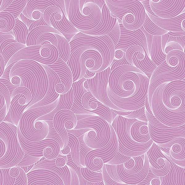 Doodle violeta fondo sin costuras — Vector de stock