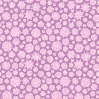 Vektör sorunsuz çiçek desenli çiçek ve yaprakları ile