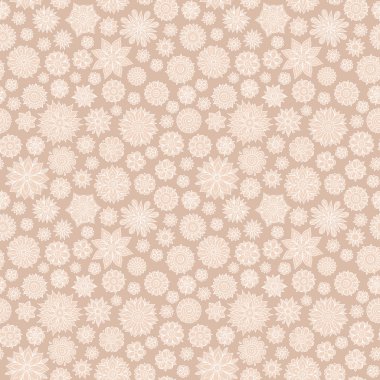 Vektör sorunsuz çiçek desenli çiçek ve yaprakları ile