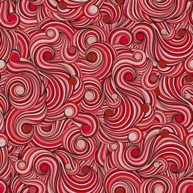 Sorunsuz Asya etnik çiçek retro doodle arka plan deseni 