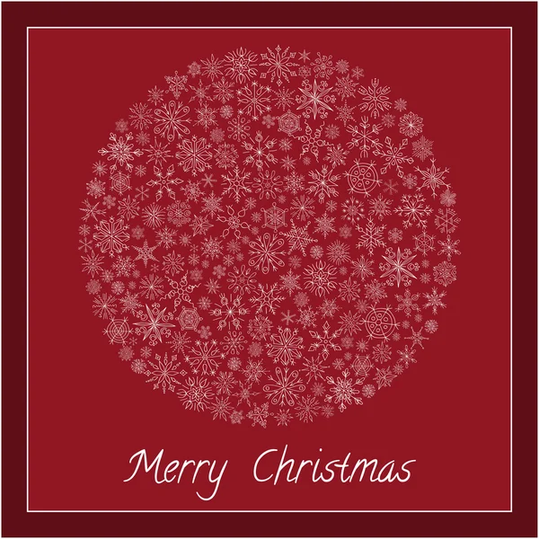 Χριστούγεννα όμορφη κάρτα σε στυλ ρετρό Χριστουγεννιάτικη χοροεσπερίδα — Διανυσματικό Αρχείο