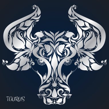 Taurus. Astrology Zodiac sign. Hand drawn style. clipart