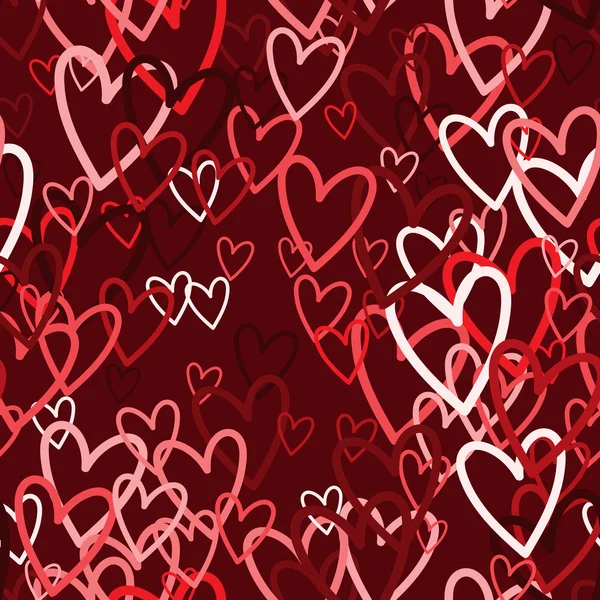 De dag van Valentijnskaarten naadloze achtergrond — Stockvector