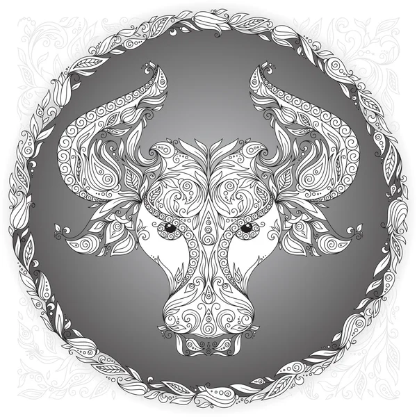 Zodiac sign Taurus — Stock Vector